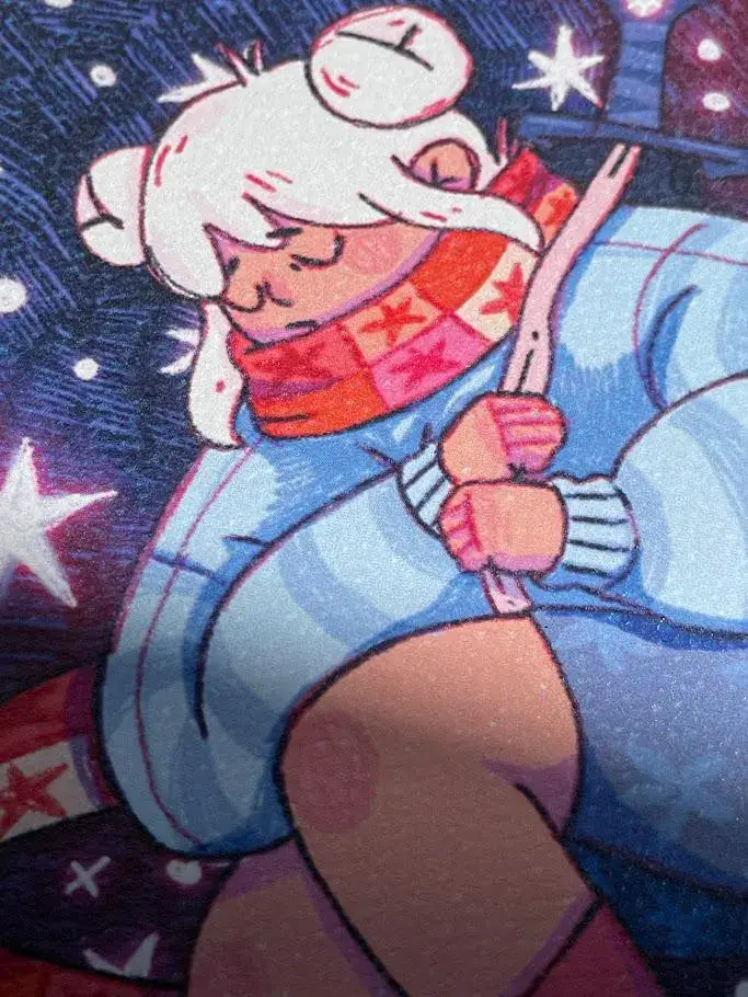 Paper Rat Illustrations – wholesale Art print – Sleeping Among the Stars Print 5x72