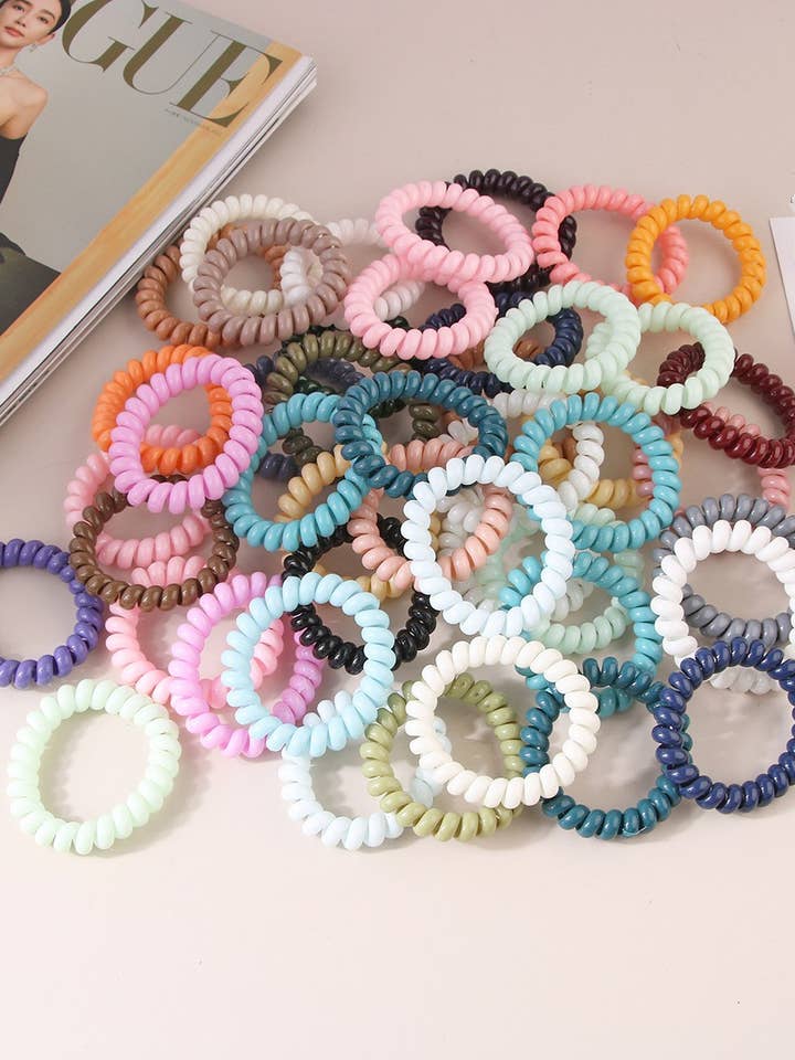 CWAHA1380_SIMPLE PHONE LINE HAIR TIE for wholesale by NINEXIS