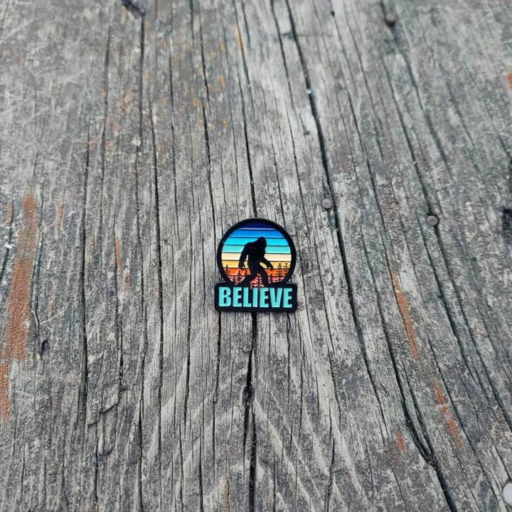 Art Factory LLC - Wholesale Lapel Pin/Button - Believe Big Foot soft enamel pin