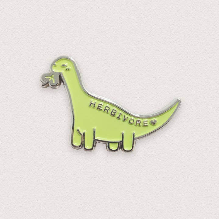 Ivycdraws - Wholesale Lapel Pin/Button - Herbivore Dino Pin