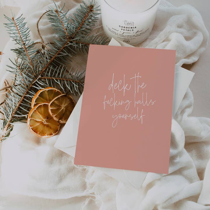 Creativien Studio - Wholesale Christmas Card - Deck the fucking halls