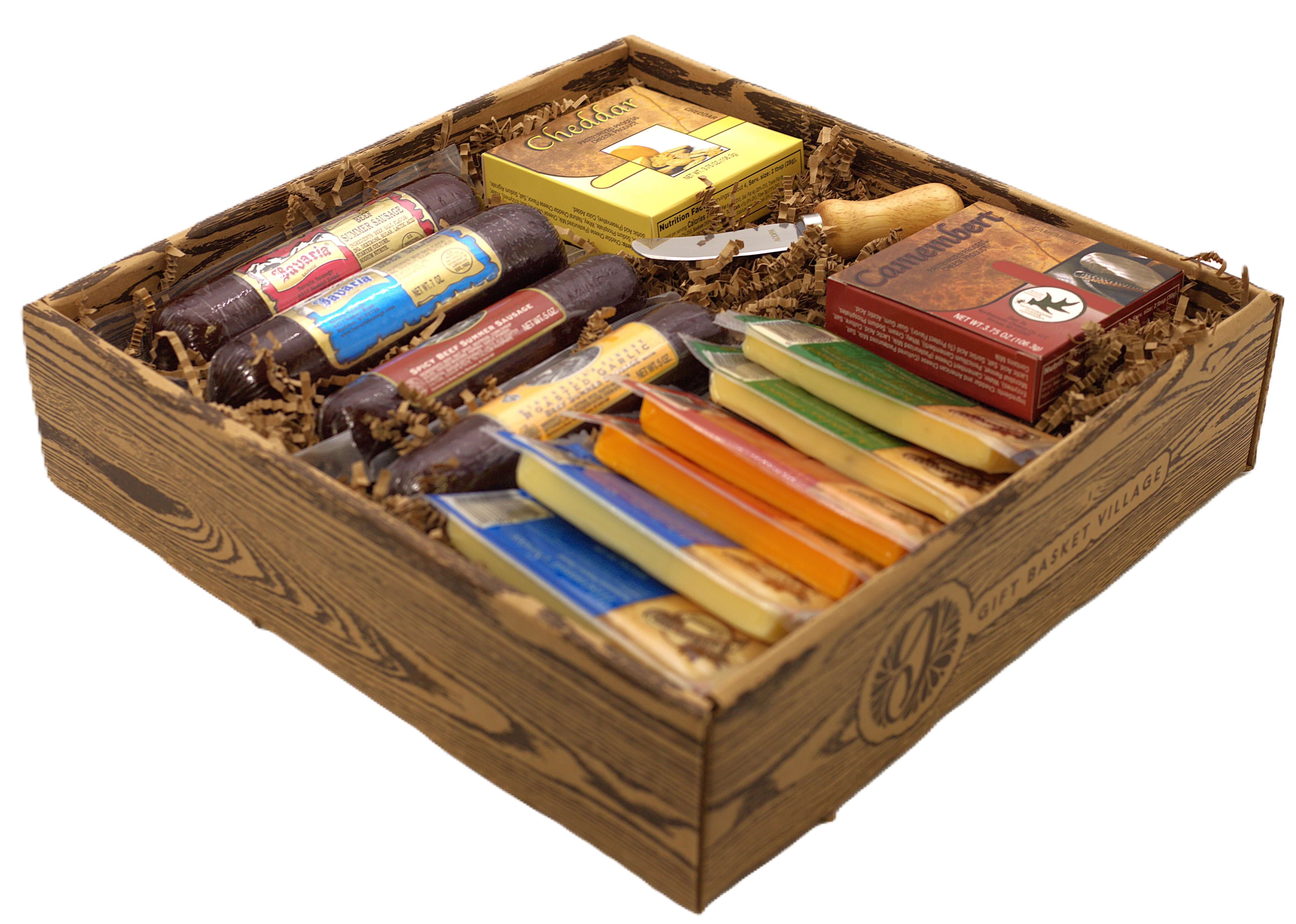 Gift Basket Village LLC - Wholesale Food Gift Basket - Signature Favorites Meat & Cheese Gift Box – Premium2