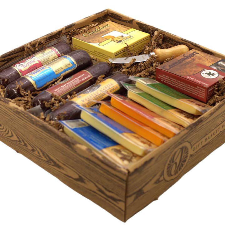 Gift Basket Village LLC - Wholesale Food Gift Basket - Signature Favorites Meat & Cheese Gift Box – Premium2