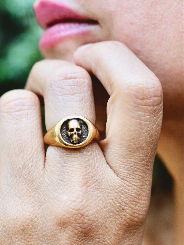 Calavera Signet for wholesale by Montestruque