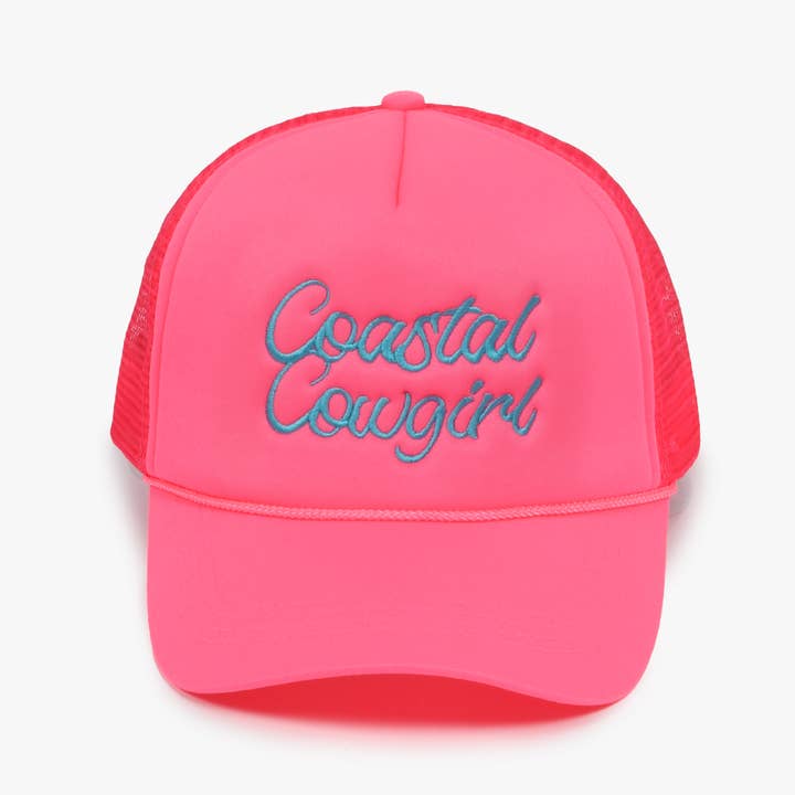 David And Young - Wholesale Trucker Hat - Women's - WESTERN Coastal Cowgirl Embroidery Mesh Back Trucker8