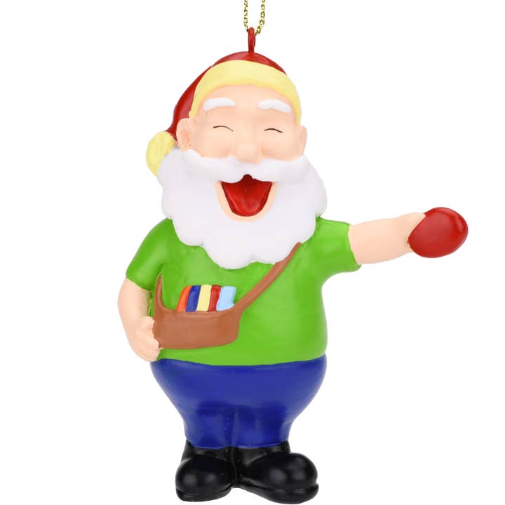 Tree Buddees - Wholesale Ornament Set - Santa Frisbee Disc Golf Christmas Ornament 2 Piece Set1