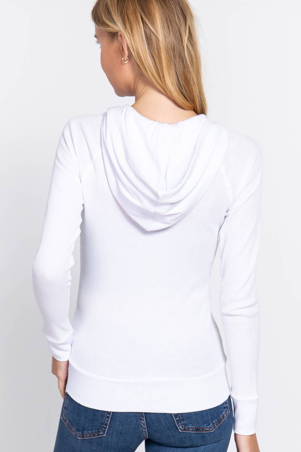 Active Basic | Active USA - Vendita all'ingrosso Felpa con cappuccio - Donna - [TAGLIA FORTE] Giacca Termica con Cappuccio a Maniche Lunghe e Tasca a Marsupio19