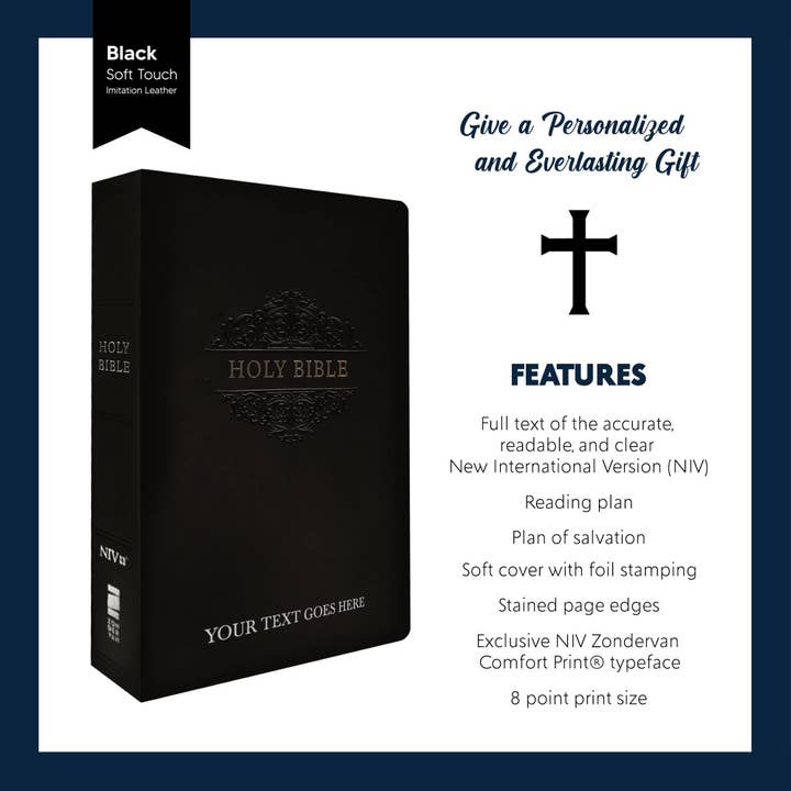 Merchsalad - Wholesale Book - Adult - Personalized Custom Soft Touch NIV Bible