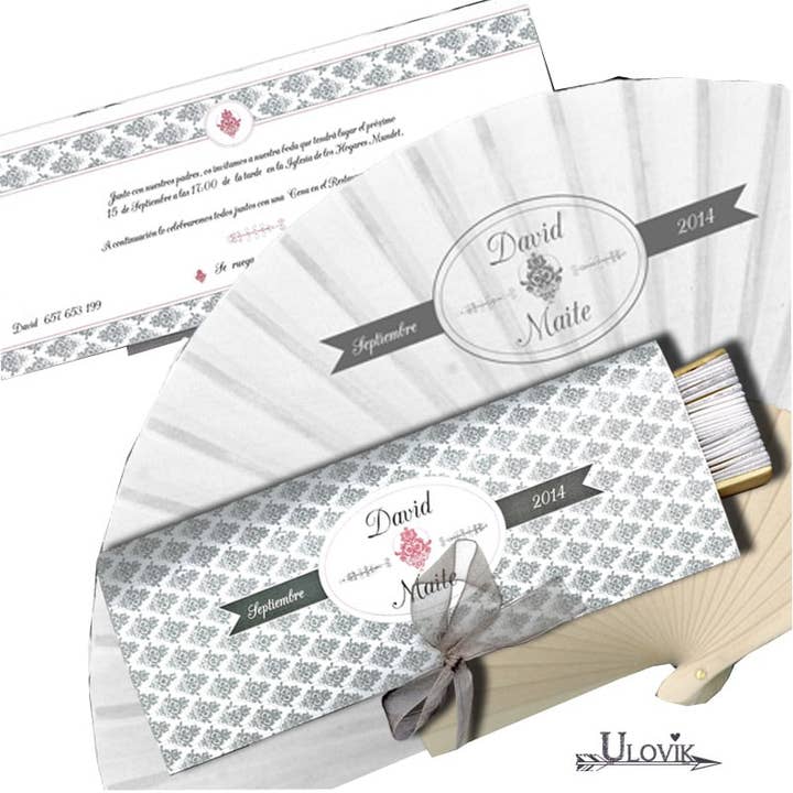 Wedding Invitation Fan “Border” for wholesale by Ulovik