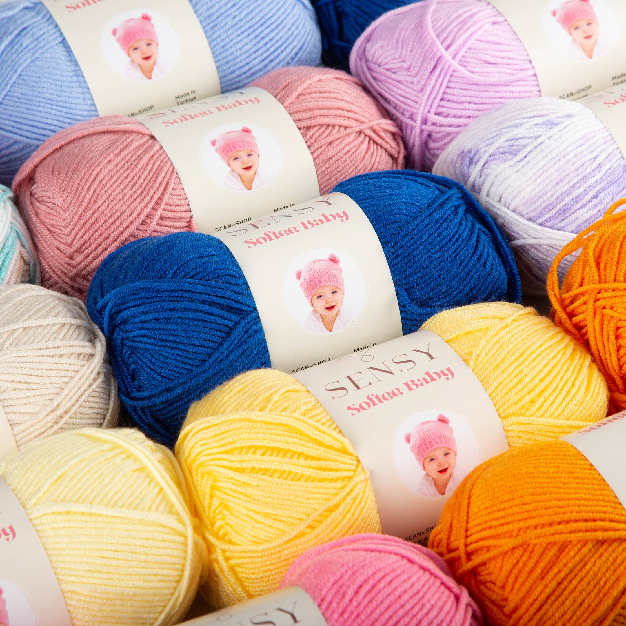 Sensy – wholesale Garn – Sensy Softee Babygarn, 3,5 oz, 275 meter, Gauge 3 Light40