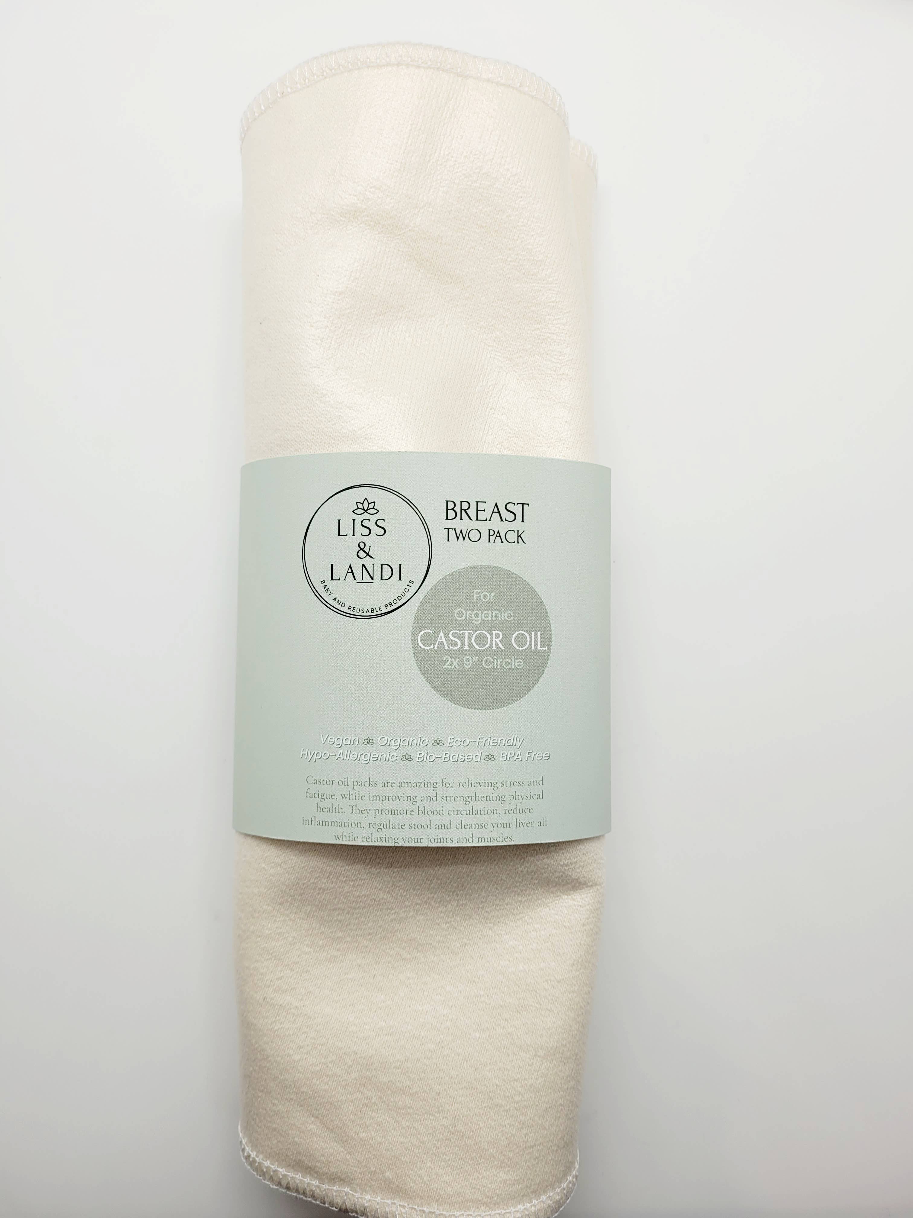 LISS & LANDI - Vente Disque de coton - Pack pour huile de ricin biologique - Poitrine3