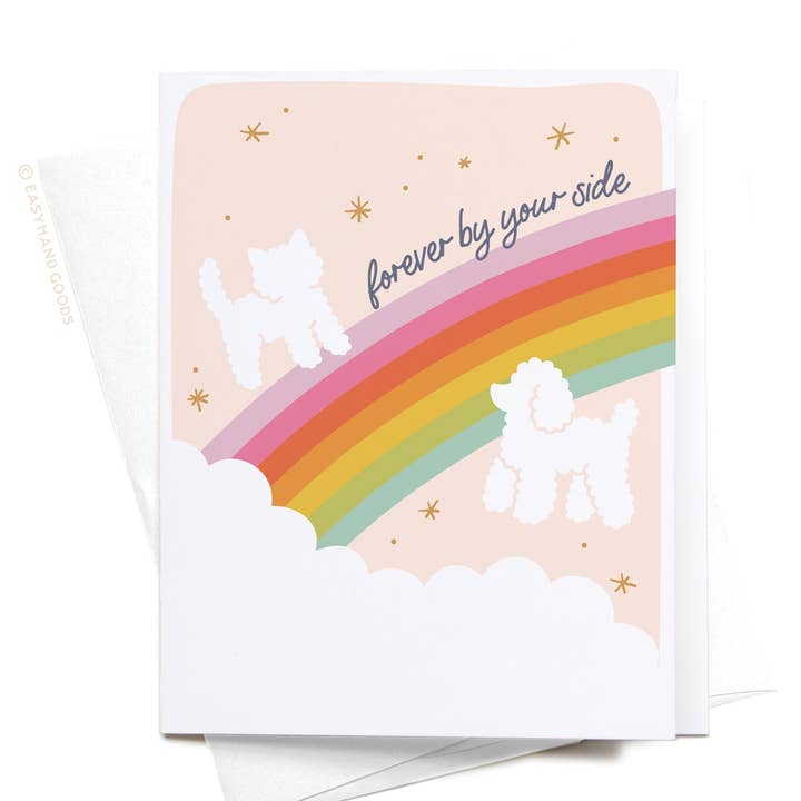 Forever By Your Side Rainbow Bridge Greeting Card for wholesale by Easyhand Goods – formerly Onderkast