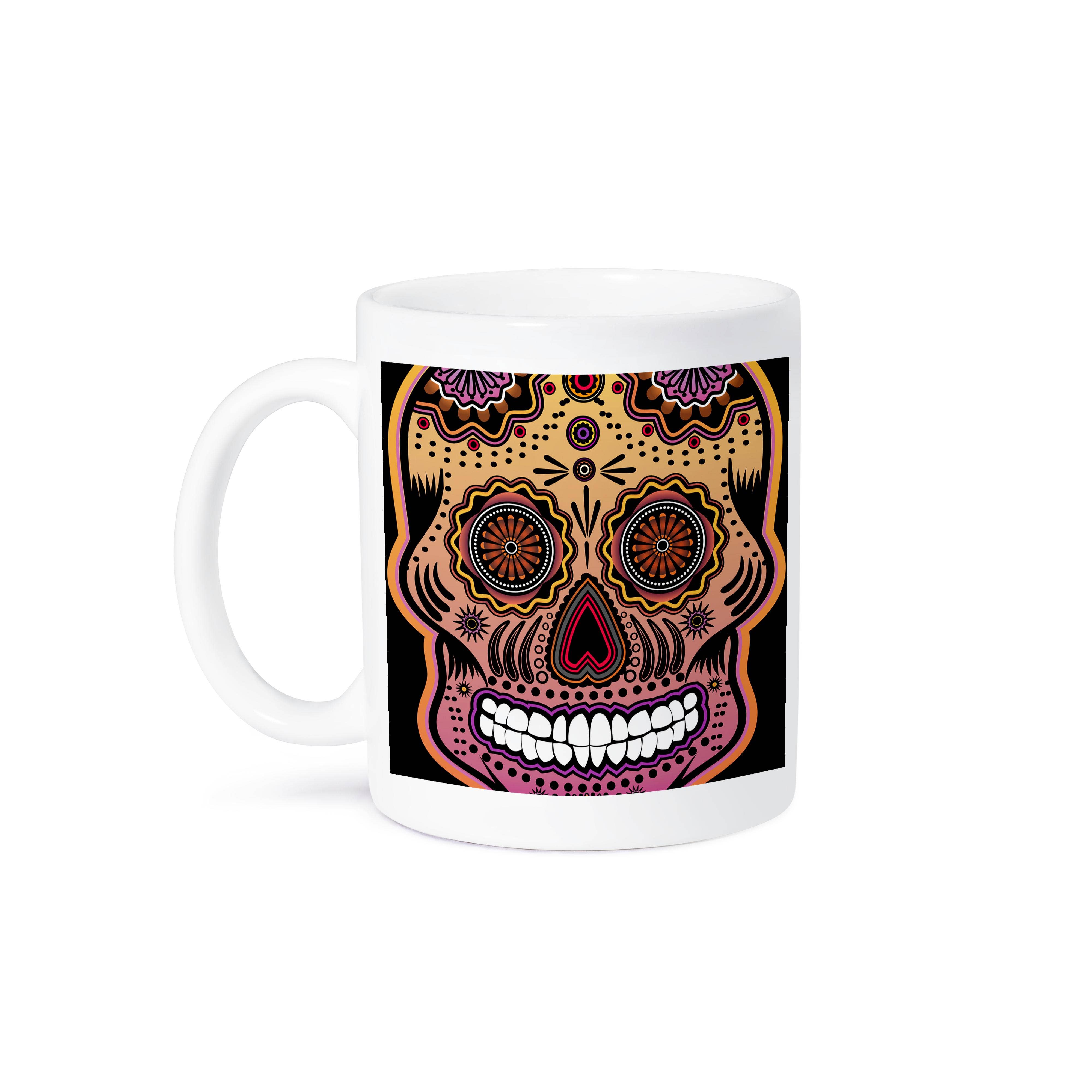 3dRose - Wholesale Coffee Mug - 3dRose, Geometric Sugar Skull, Mug8
