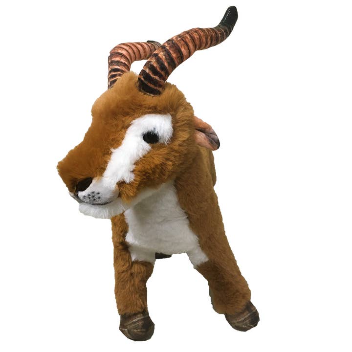 Texas Toy Distribution - Wholesale Stuffed/Plush Toy - Kids & Baby - Gazelle Plush 12" Stuffed Zoo Animal