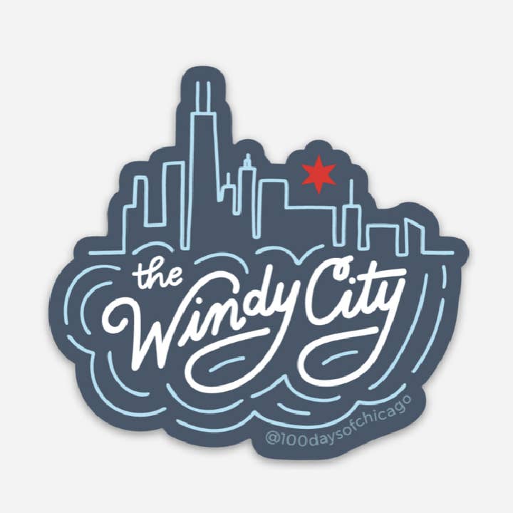 Lettering Works - Wholesale Sticker - Windy City Chicago Sticker