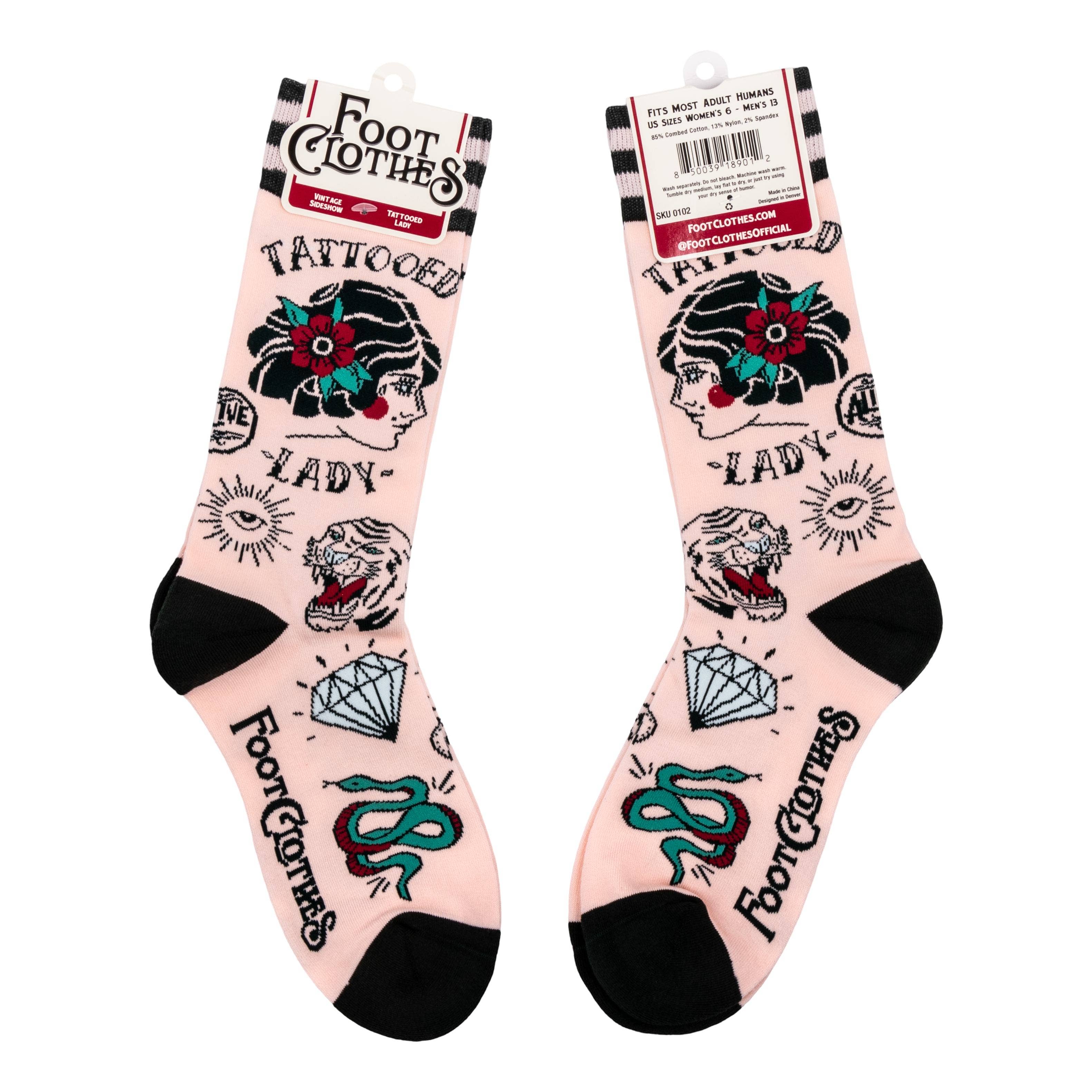 FootClothes LLC - Wholesale Socks - Unisex - Tattooed Lady Socks5