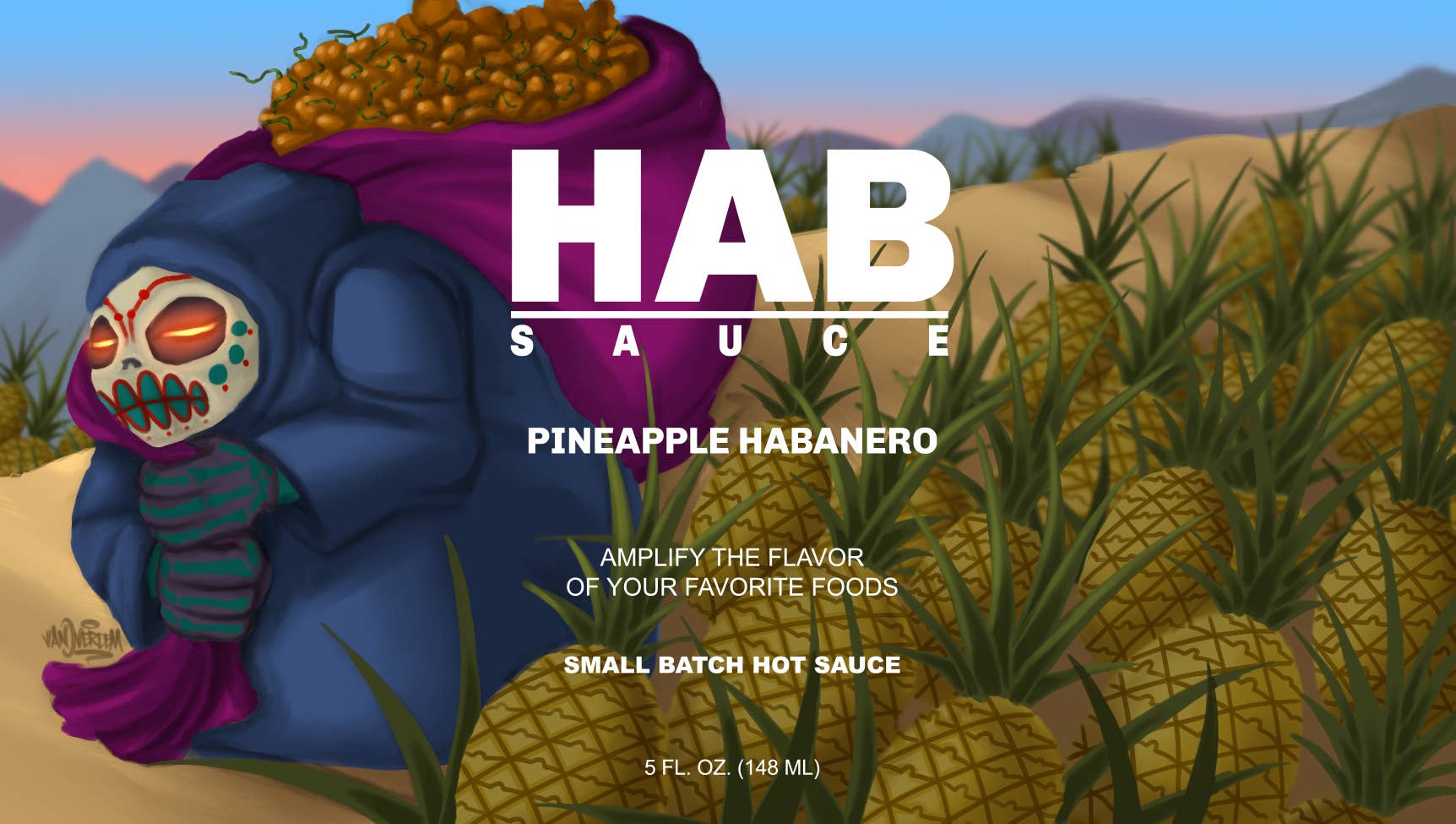 HAB Sauce – Molho picante por atacado – Molho Picante de Ananás Habanero HAB 148 ml (5 oz).1