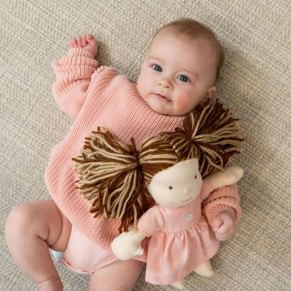 Lulujo Baby – Engroshandel Dukke - Børn – Waldorf-inspireret dukke – håndlavet, 25 cm, Min ven Madi5