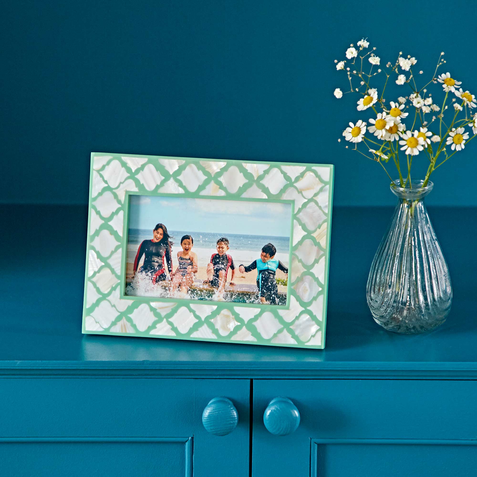 The Paper High Gift Company Limited - Vendita all'ingrosso Cornice portafoto - Cornice per foto 15 x 10 cm in madreperla1