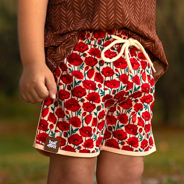Poppy Hybrid Swim Shorts for wholesale by Bug & Bird