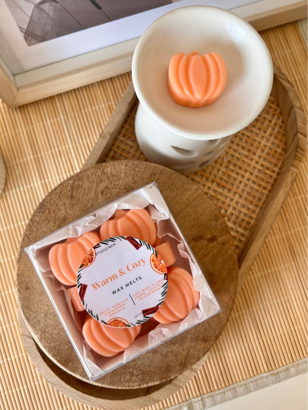 Studio Rein – Großhandel Schmelzwachs – Kürbisförmige Sojawachsschmelzer, 80 g8