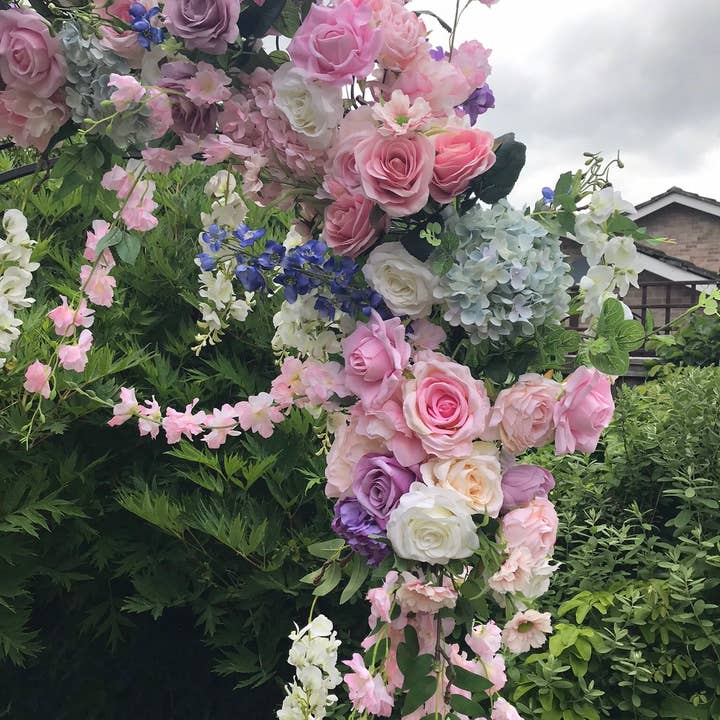IVY CRUZ - Wholesale Bunting/Garland - Pastel Flower Garland, Floral Garland, Wedding Garland