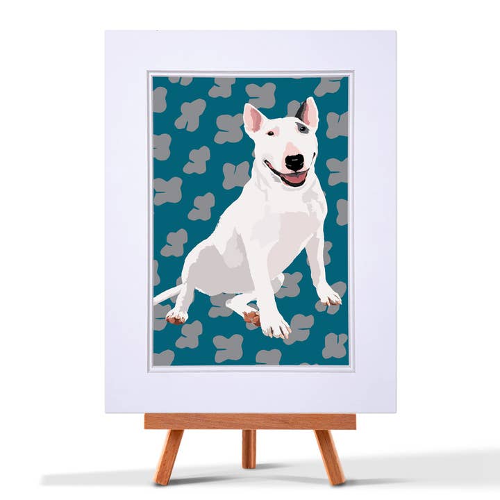 Engelse Bull Terrier print voor wholesale door Leslie Gerry