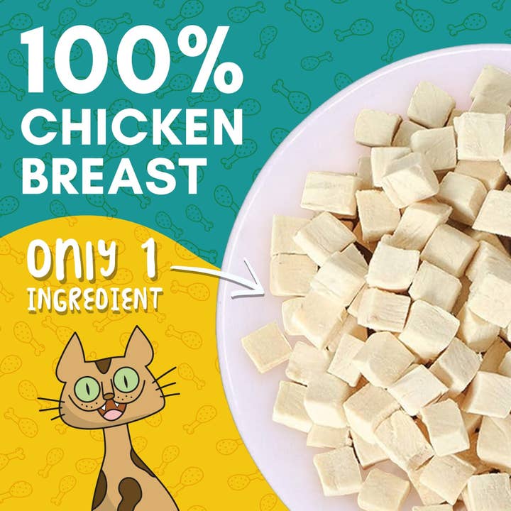 Feastfuls Cat Treats - 100% Freeze Dried Chicken for wholesale by Outdoor Bengal