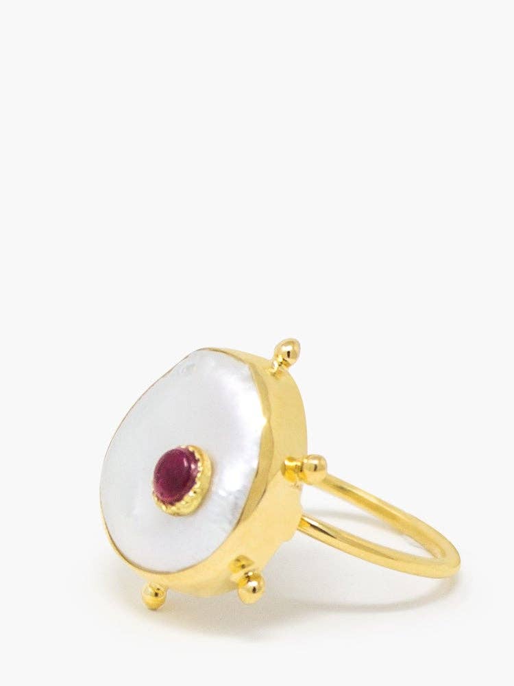 Vintouch Jewels - Wholesale Single Stone/Solitaire Ring - Rebel Rebel Pink Ruby Stacking Ring3