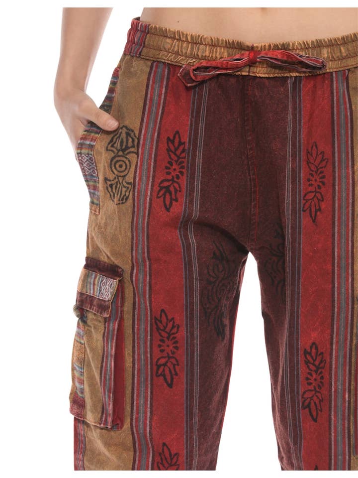The Collection Royal / Royal Handicrafts - Wholesale Pants - Women's - Cotton Washed Boho Hippie Genie Pants38