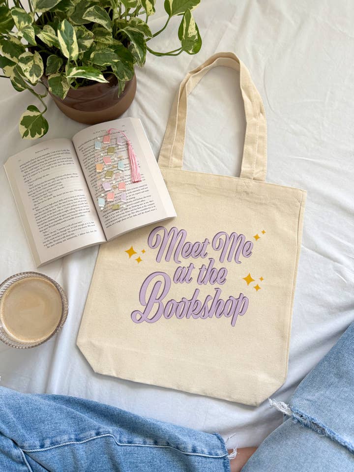 Bolsa de tela de librería, bolso de hombro literario, regalo para amante de los libros para venta al por mayor de Birdie & Co.