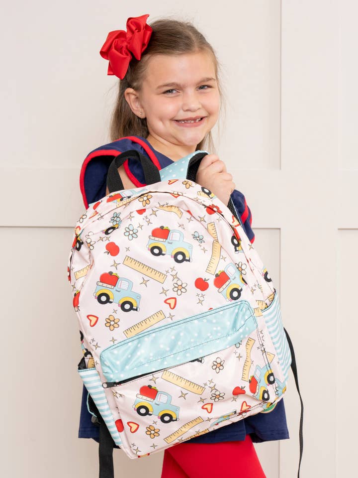 Apple Truck Backpack for wholesale by Marie Nicole Clothing