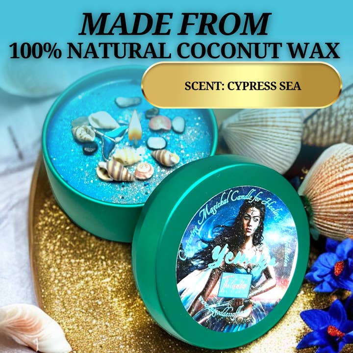 The Goddess of Flame - Wholesale Jar/filled candle - Yemaya Magic Candle2