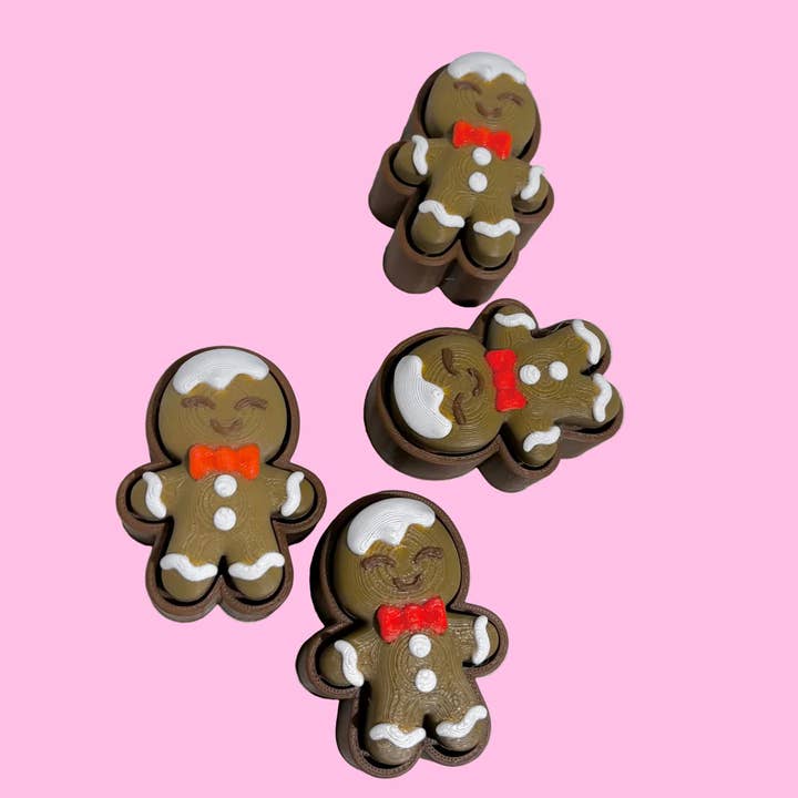 Gingerbread 3d Printed Clicker for wholesale by KK Scents & Co.
