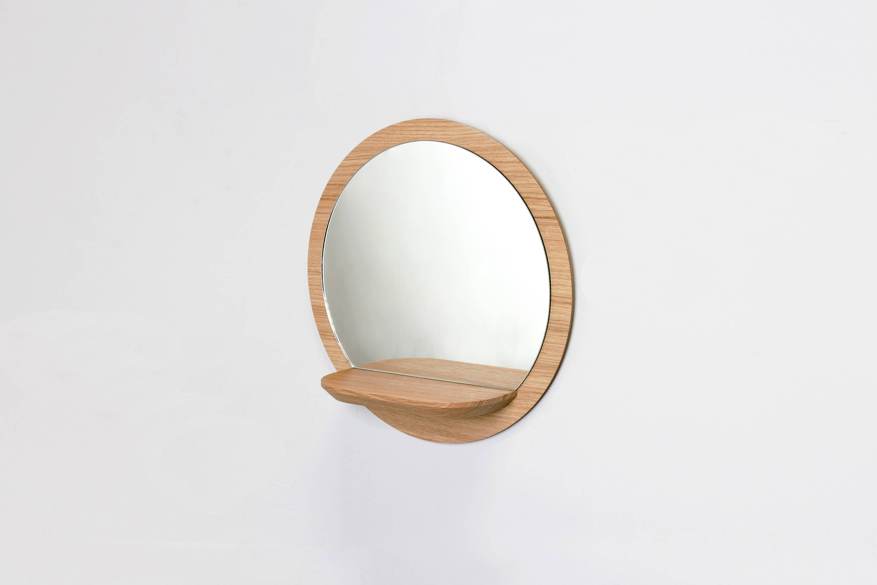 Reine Mère - Wholesale Wall Mirror - Sunrise S wooden mirror - Small model (made in France)2