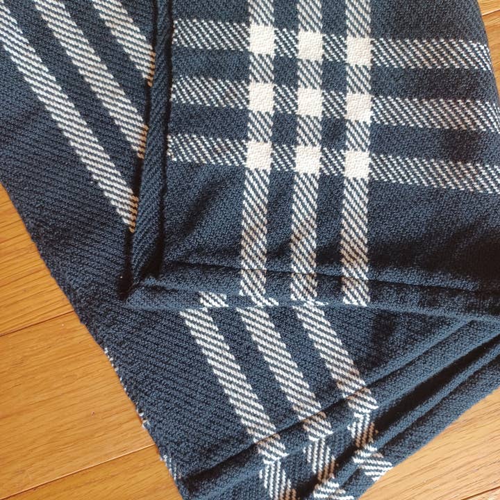 East Parlor - Wholesale Tea Towel - Black and White, Checkered-Twill Handwoven Towel1
