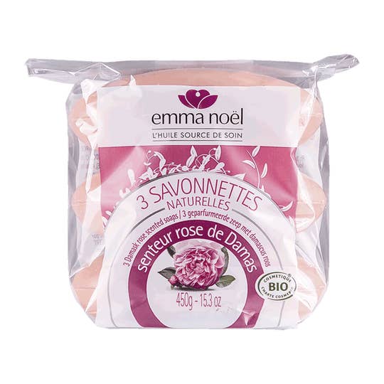 Sabonetes Orgânicos Damask Rose 3x150g por atacado de EMMA NOEL