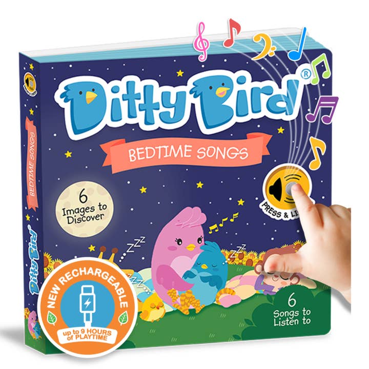 Ditty Bird | Bedtime Songs - Storytime - Baby Book - USB-C for wholesale by DITTY BIRD - UK