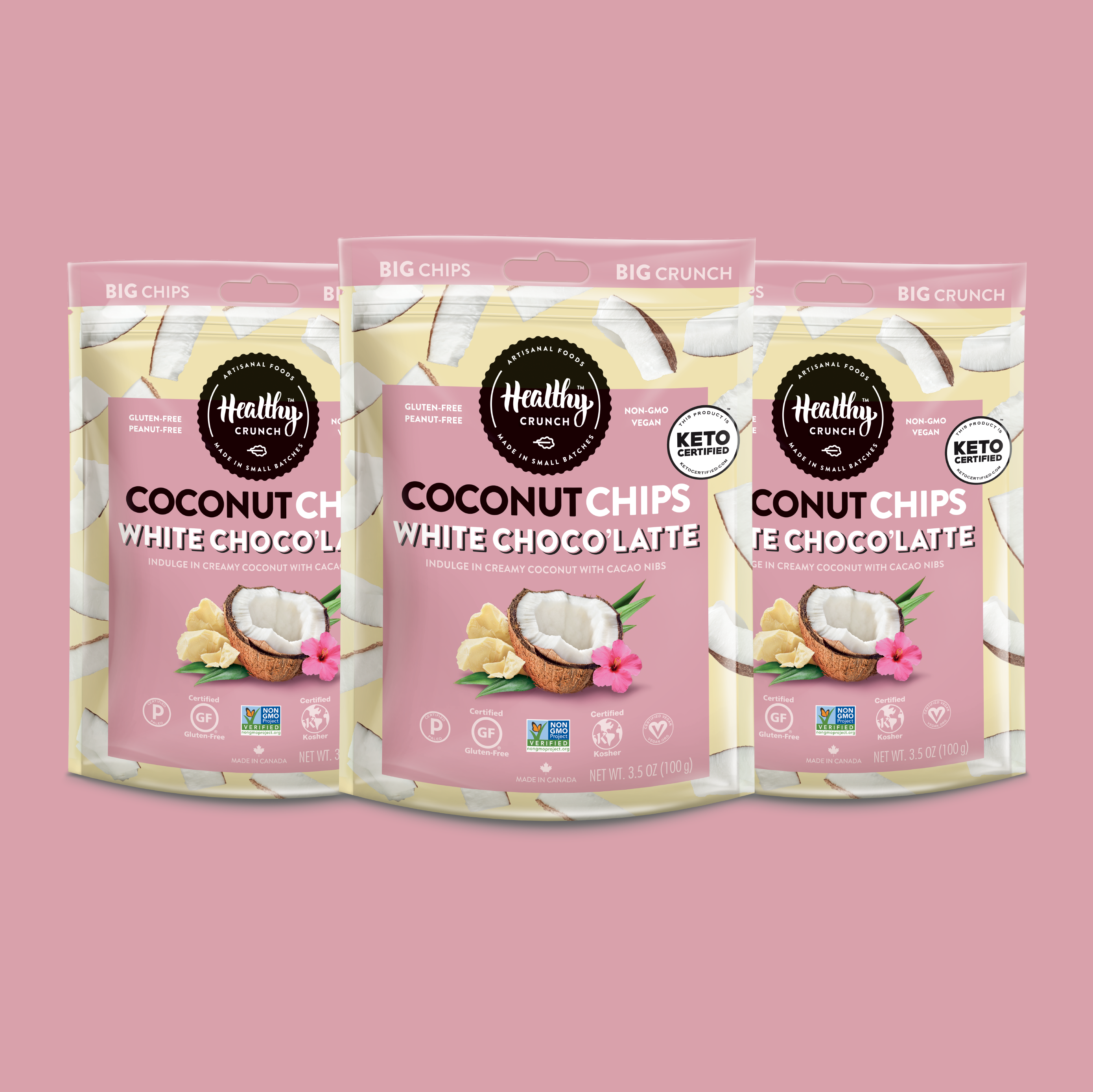 Healthy Crunch - Wholesale Chips - White Choco'Latte Coconut Chips8