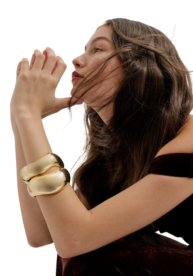 HoopLa - Wholesale Manchet-armband - Redactionele scharnierarmbanden 14K goud PVD - Gerecycled2