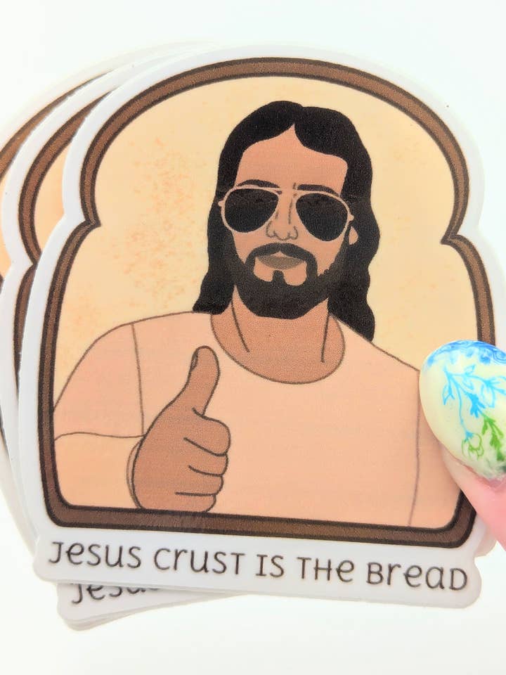 Jesus Crust is the Bread - Sticker for wholesale by The Pleiadian Altar