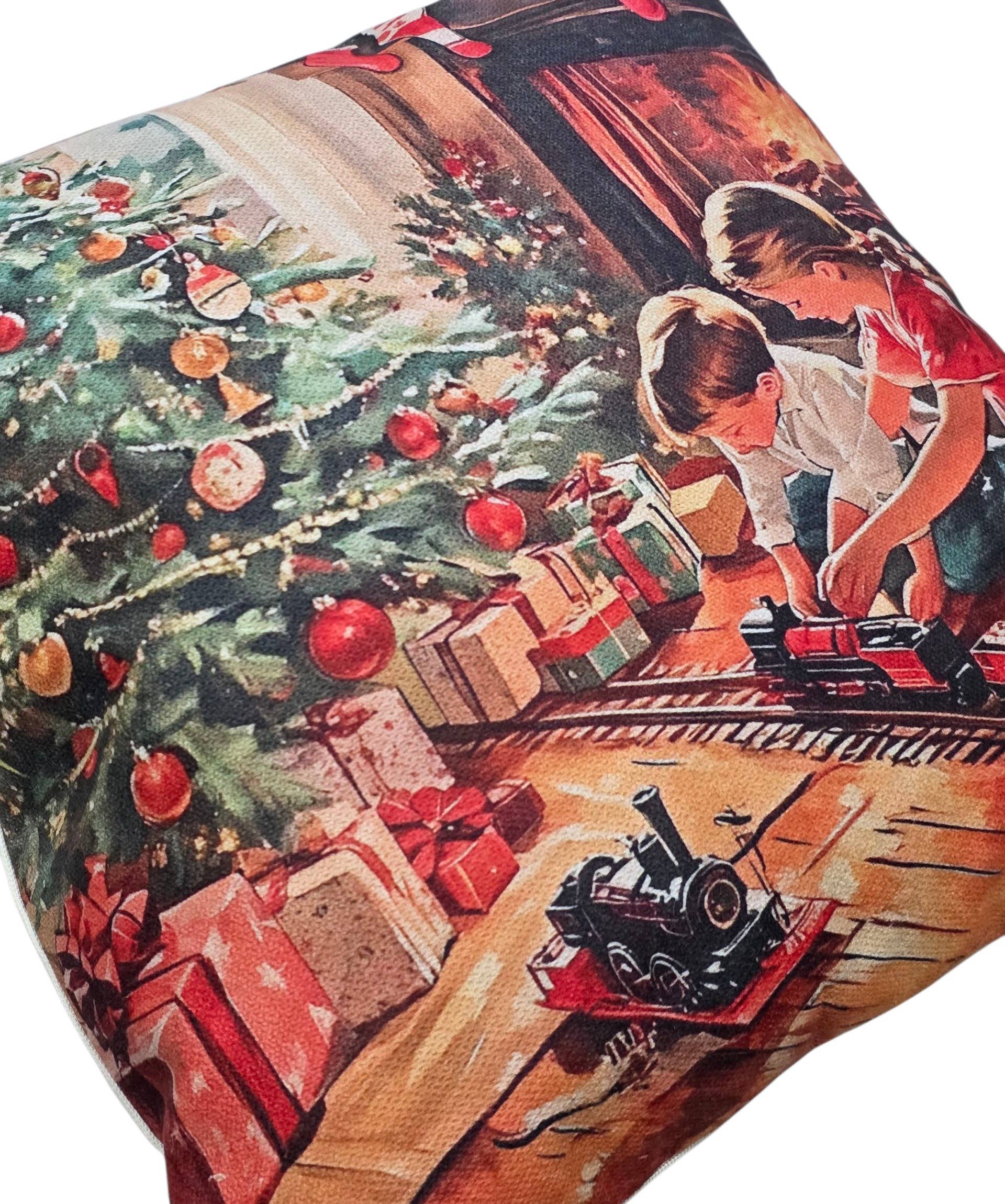 Lunaria Lab – wholesale Dekorativ kudde – Vintage Christmas Family kuddfodral25