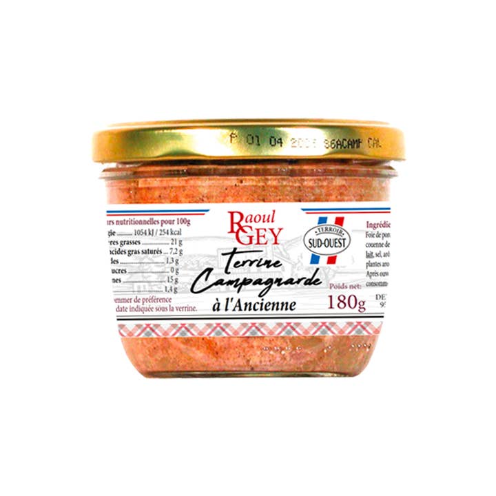 Maison RGEY - Wholesale Preserves - Old-fashioned Country Terrine 180g - Raoul Gey - 5514