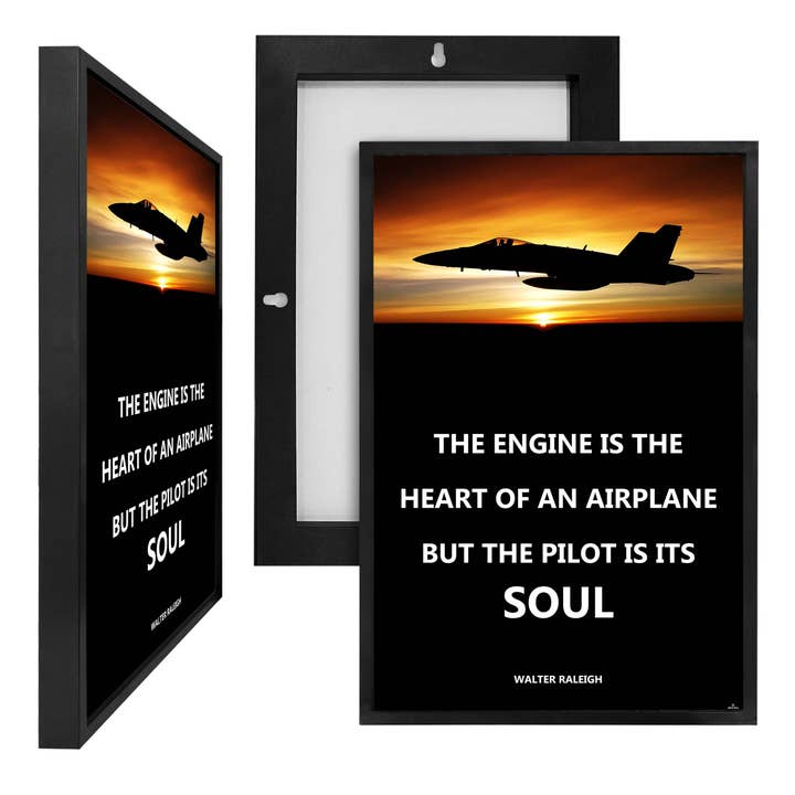 A Plane's Soul, panneau d'affichage encadré en PVC (CASE) pour la vente par ART BLVD