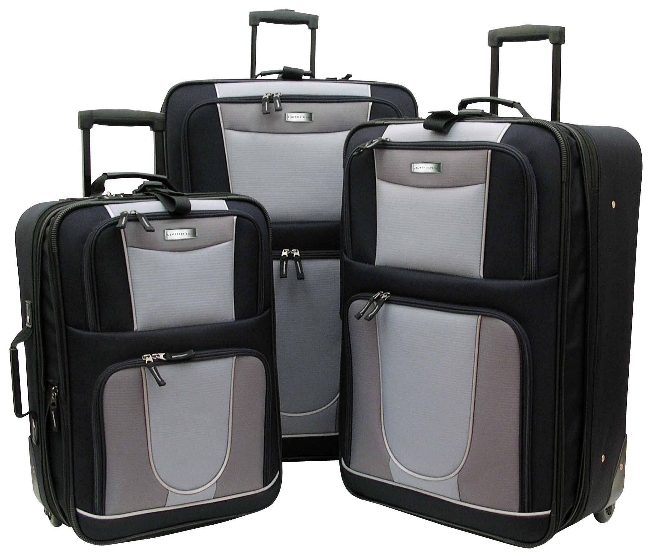 geoffrey beene 2pc hardside luggage set