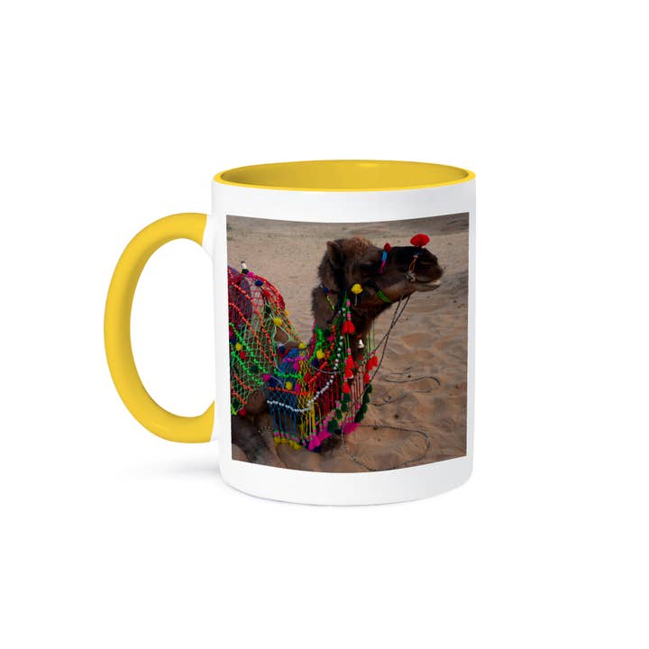 3dRose - Wholesale Coffee Mug - 3dRose, Brightly decorated camel, Pushkar, Rajasthan., Mug