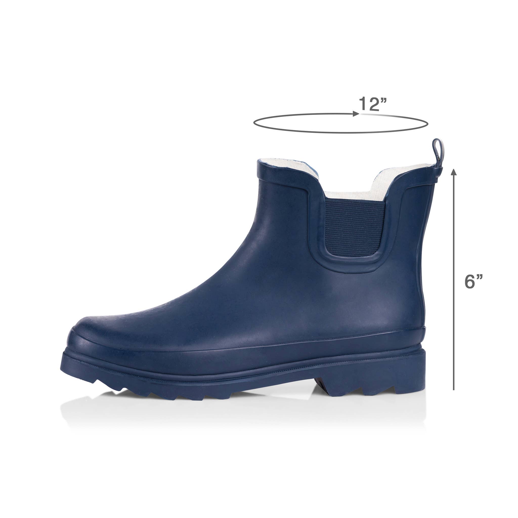 Eastern Off Price – Engroshandel Gummistøvler – Kvinder – NORTY damestøvler i naturgummi til ankler, 15 cm, navy mat2