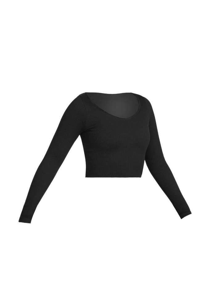 Vitality - Wholesale Athletic Top - Women's - Vitality Synergy® V Long Sleeve - Midnight1