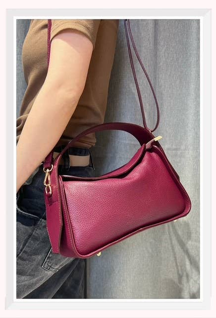 Z et Z – Großhandel Schultertasche – Damen – Handtasche aus genarbtem Leder mit Reißverschluss4