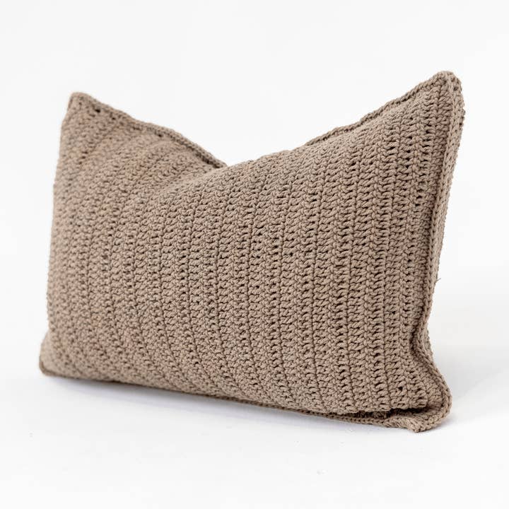 BHD HOME - Wholesale Lumbar pillow - Crochet Natural Lumbar Cushion 35 x 53cm2